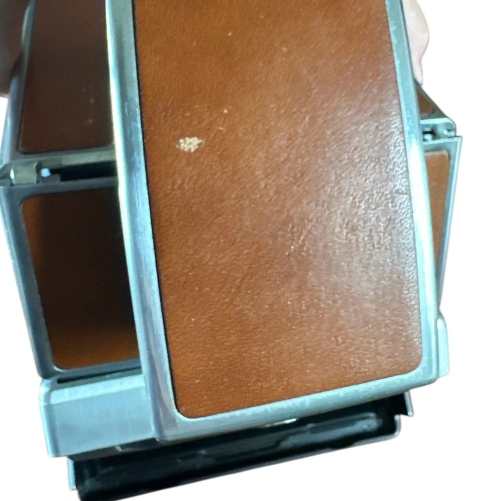 Polaroid SX-70 Land Camera Silver and Brown Film Camera with Classic Design